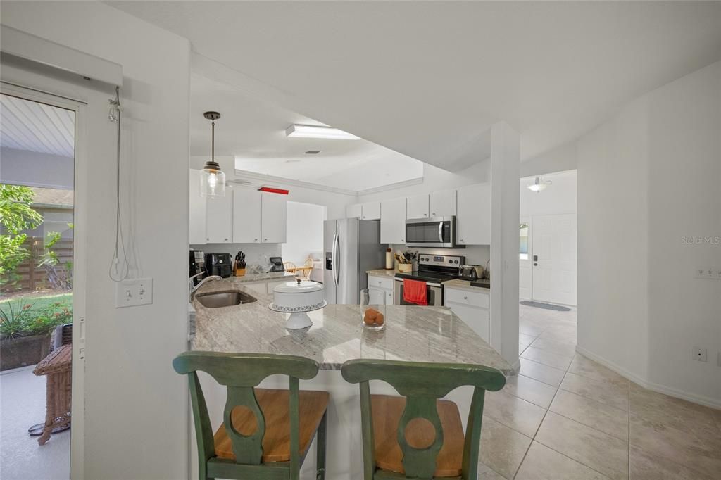 Interior, Kitchen, Pendant Lights, Stainless Steel Appliances