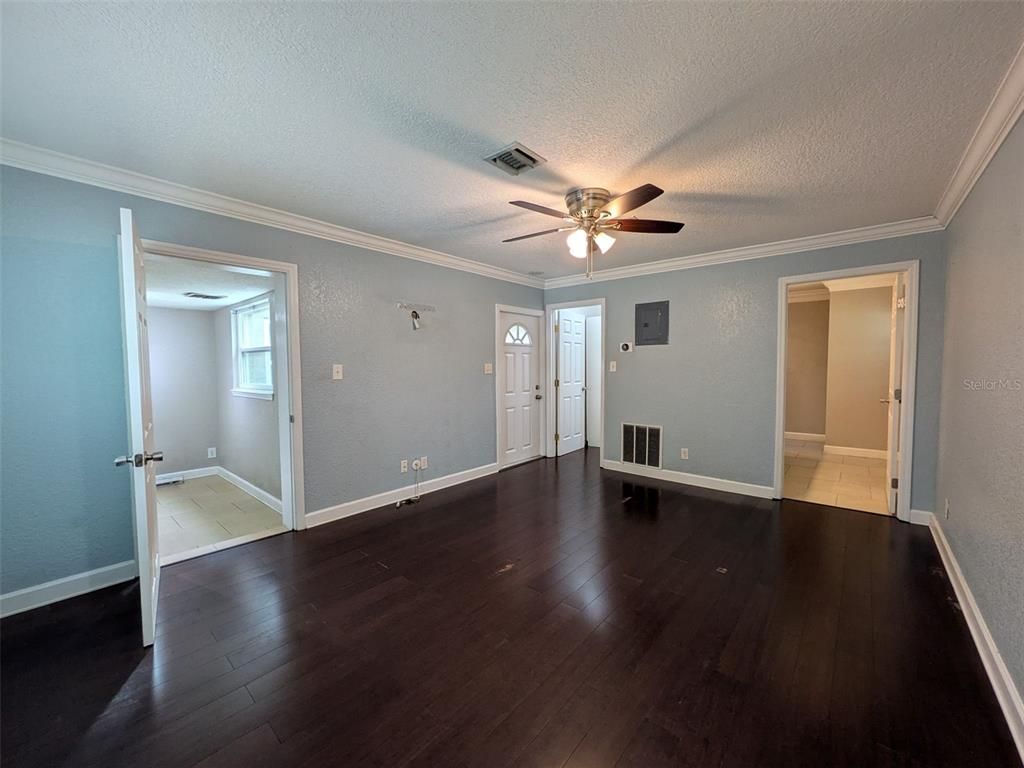 Empty room, Interior, Wood Texture Flooring