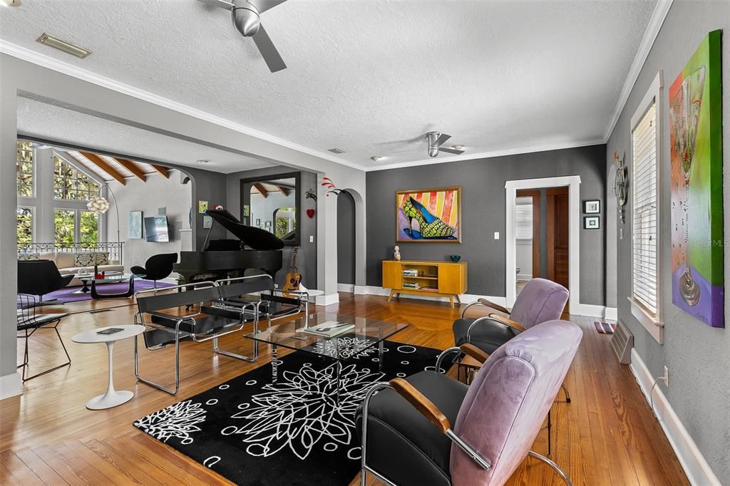 Interior, Living room, Piano, Wood Texture Flooring
