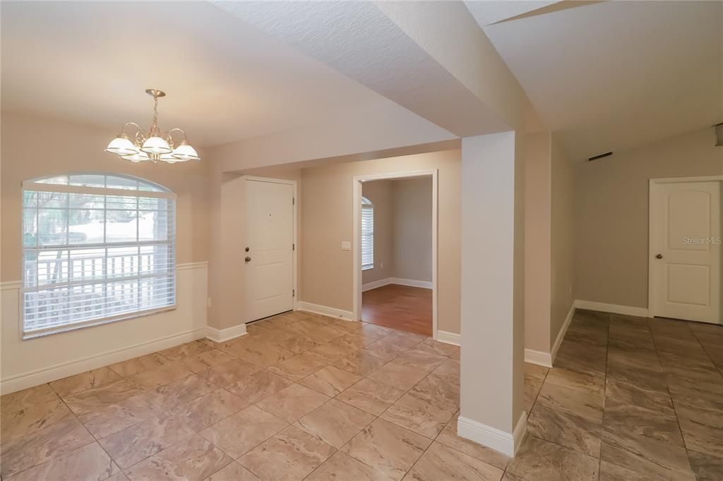 Chandelier, Empty room, Interior