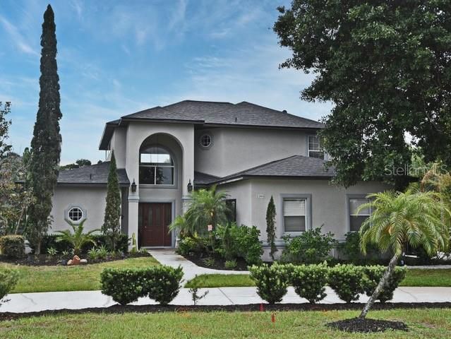 Backyard, Exterior, Facade, Mediterranean