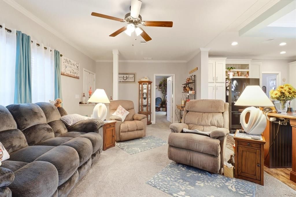 Interior, Living room, Recessed Lighting