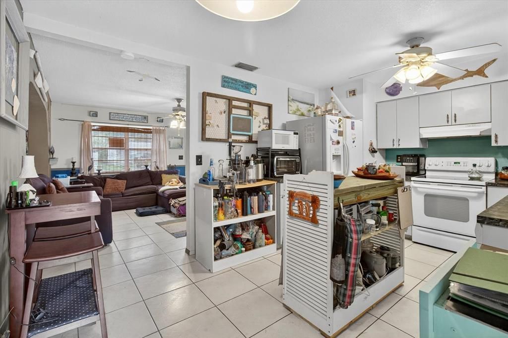 Interior, Kitchen, Living room