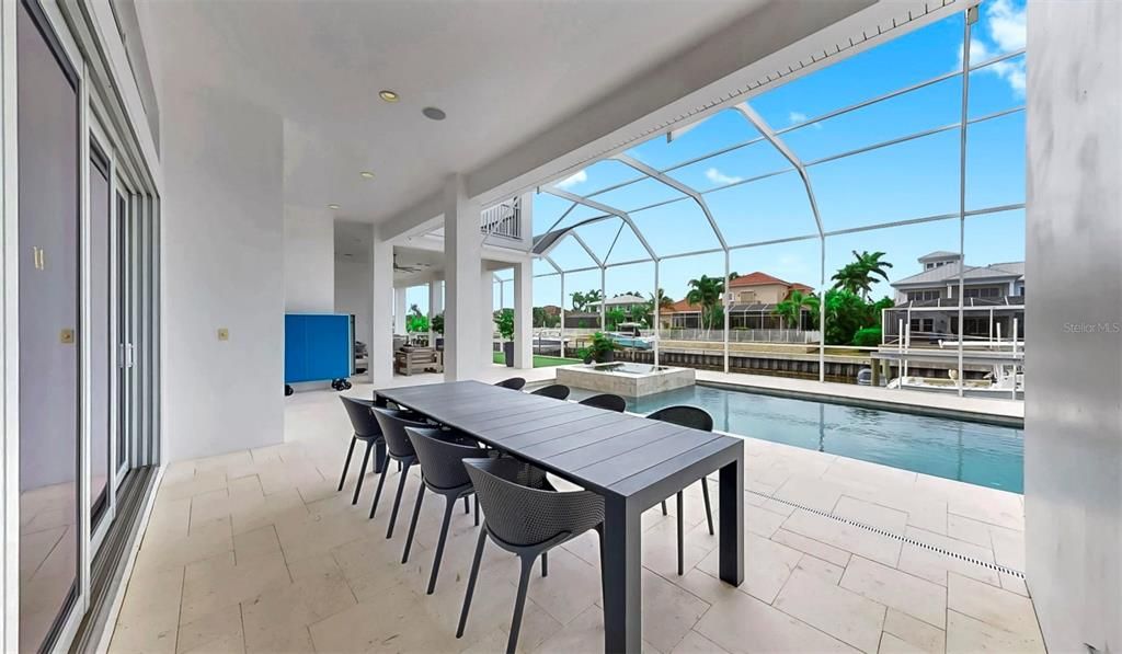 Dining room, Glass Ceilings, Interior, Pool, Sun Room