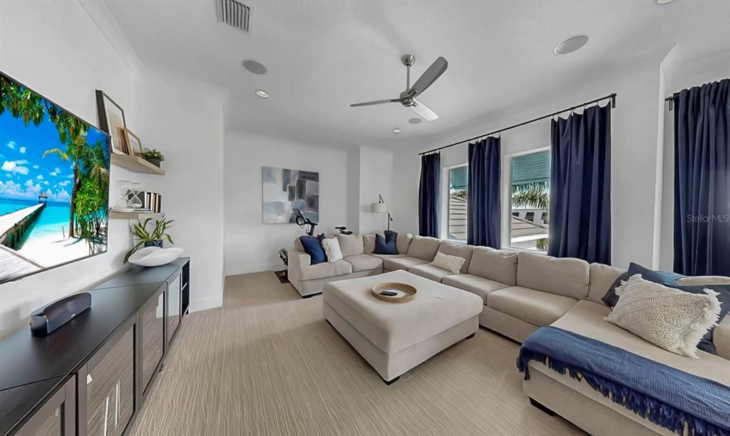 Interior, Living room, Recessed Lighting