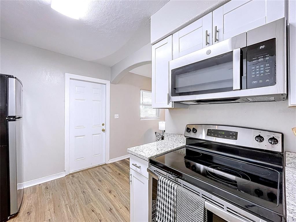 Interior, Kitchen, Wood Texture Flooring
