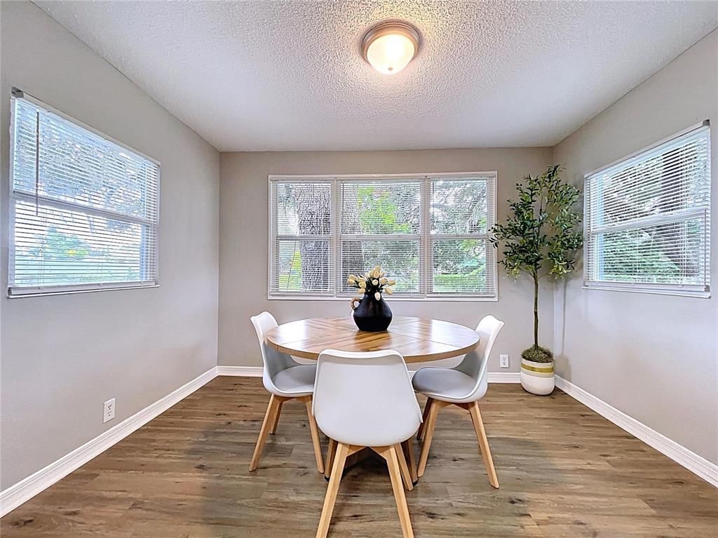 Dining room, Interior, Wood Texture Flooring