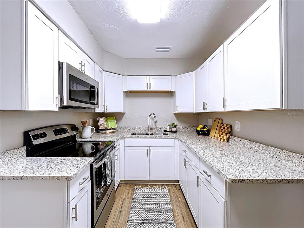 Interior, Kitchen, Wood Texture Flooring