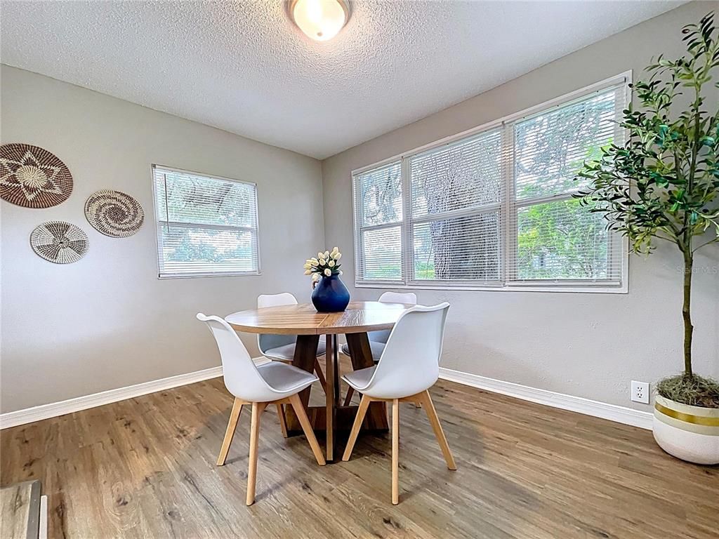 Dining room, Interior, Wood Texture Flooring