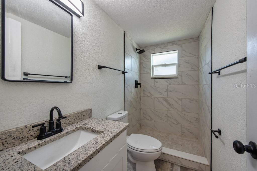 Bathroom, Glass Shower, Interior, Marble Walls