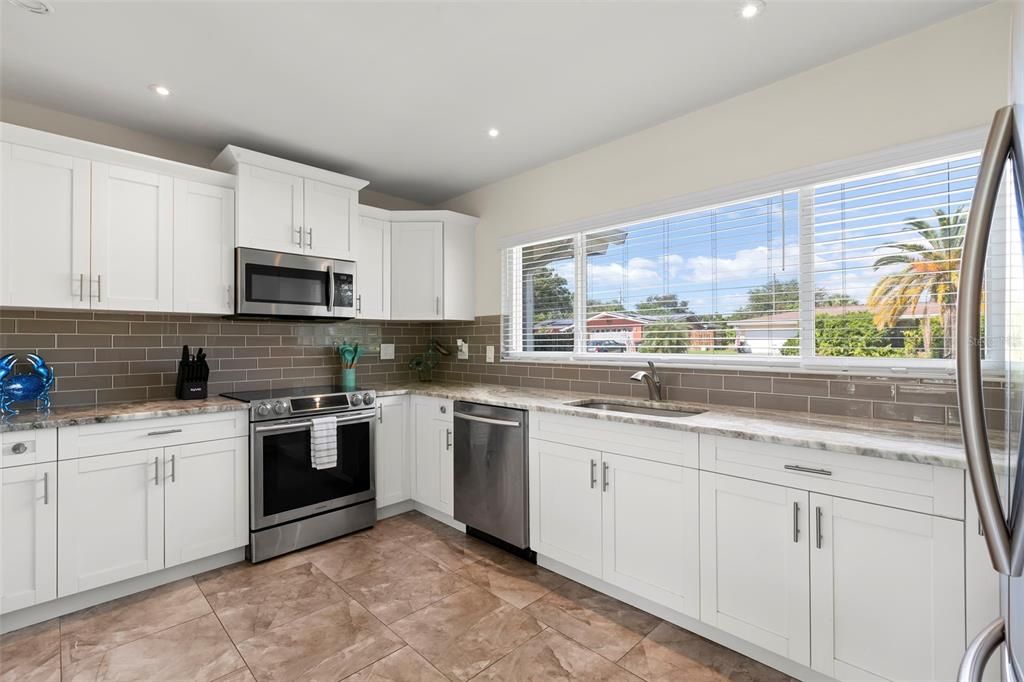 Interior, Kitchen, Recessed Lighting, Stainless Steel Appliances