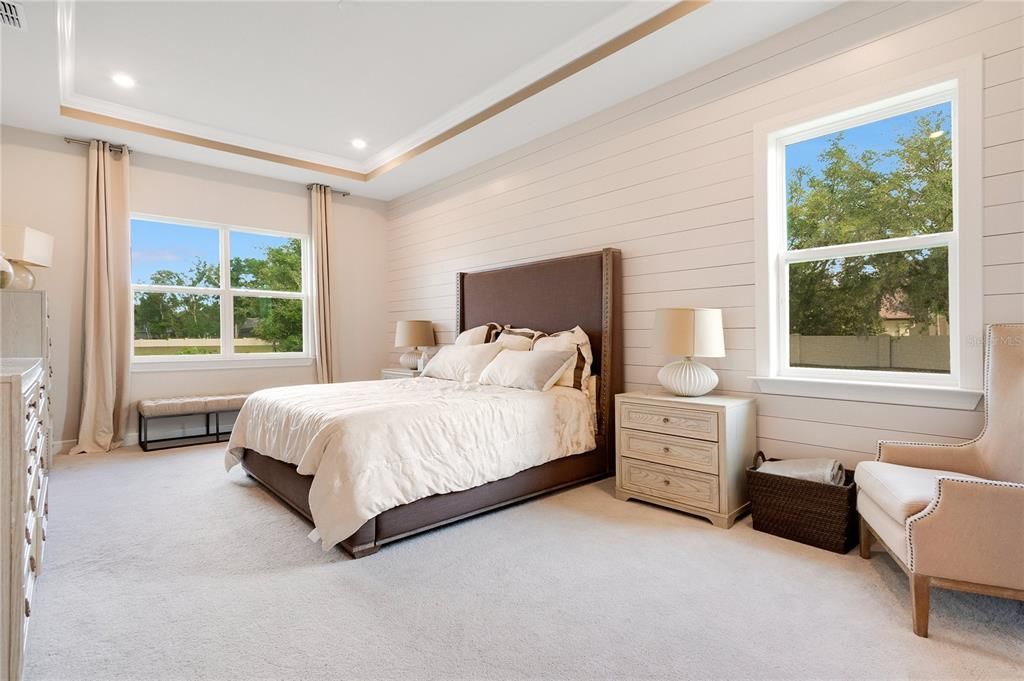 Bedroom, Interior, Recessed Lighting