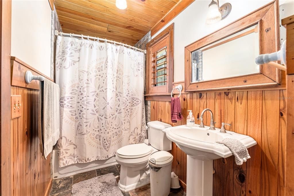 Bathroom, Interior, Wooden Ceilings, Wooden Walls