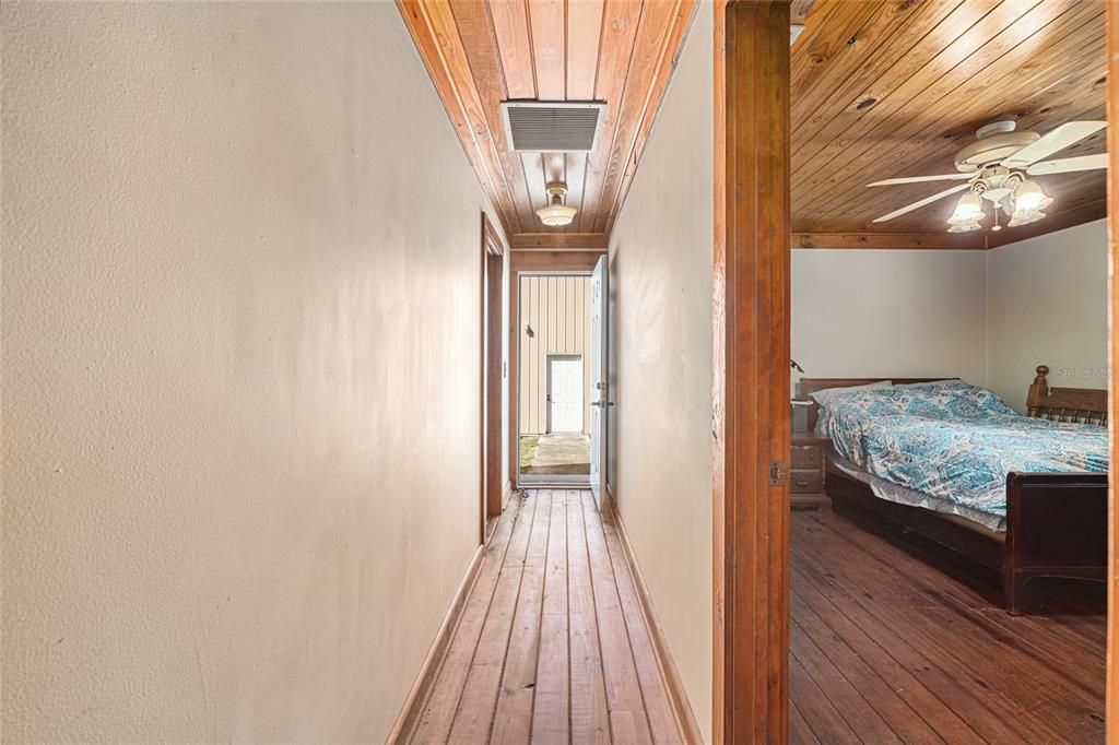 Bedroom, Interior, Wooden Ceilings, Wood Texture Flooring