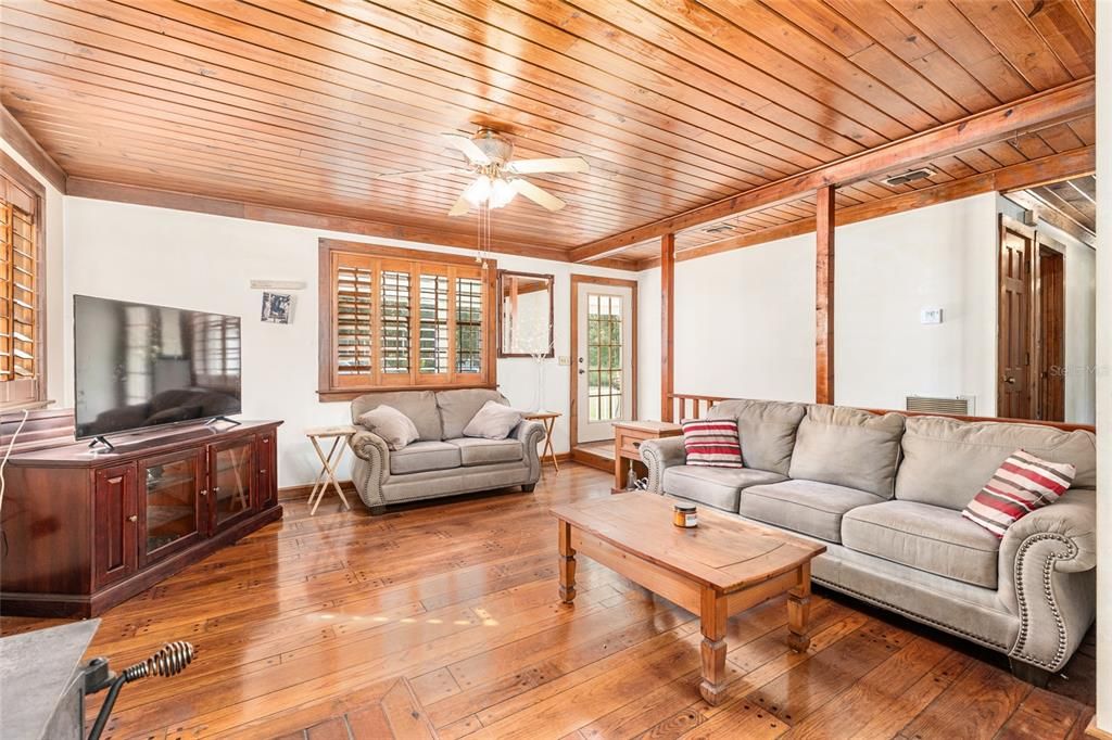 Interior, Living room, Wooden Ceilings, Wood Texture Flooring