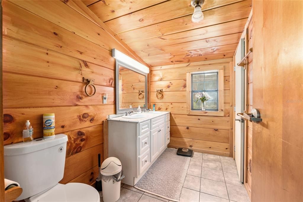 Bathroom, Interior, Wooden Ceilings, Wooden Walls