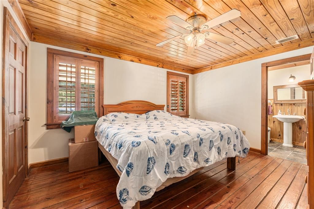 Bedroom, Interior, Wooden Ceilings, Wood Texture Flooring