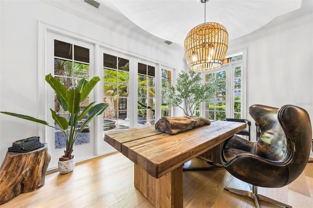 Chandelier, Dining room, Interior, Pendant Lights, Wood Texture Flooring