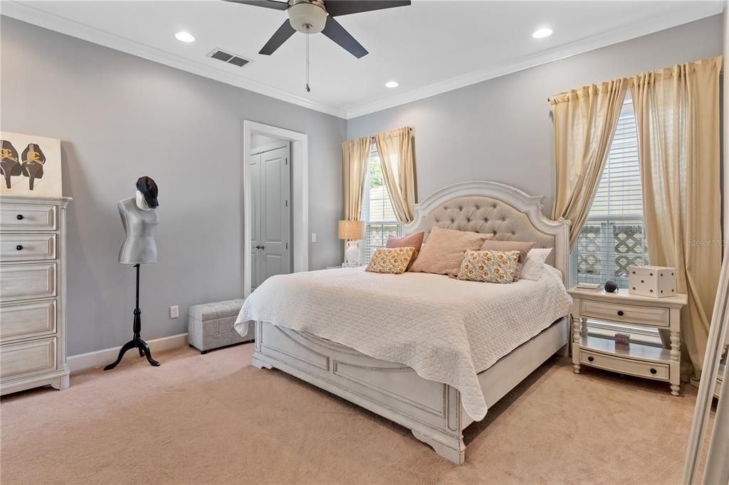 Bedroom, Interior, Recessed Lighting