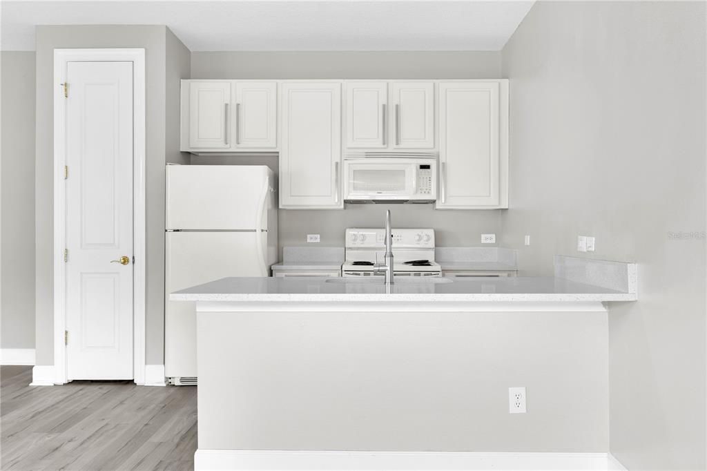 Interior, Kitchen, Wood Texture Flooring