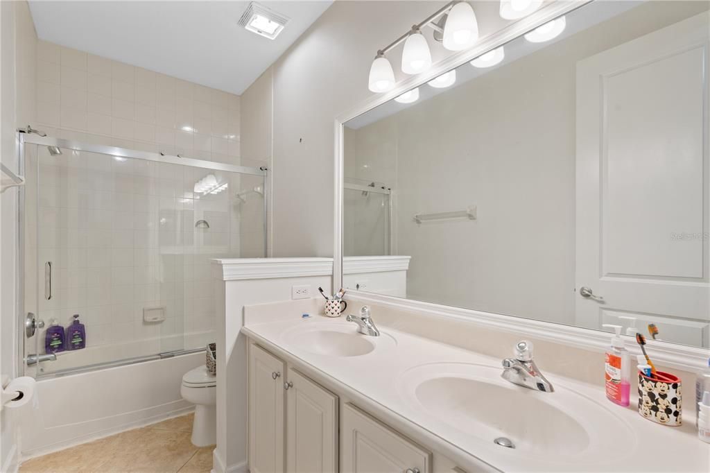 Bathroom, Dual Sink Vanities, Glass Shower, Interior