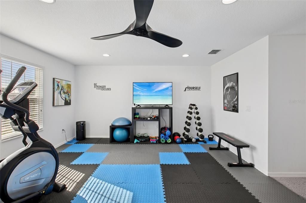 Fitness Equipment, Interior, Recessed Lighting