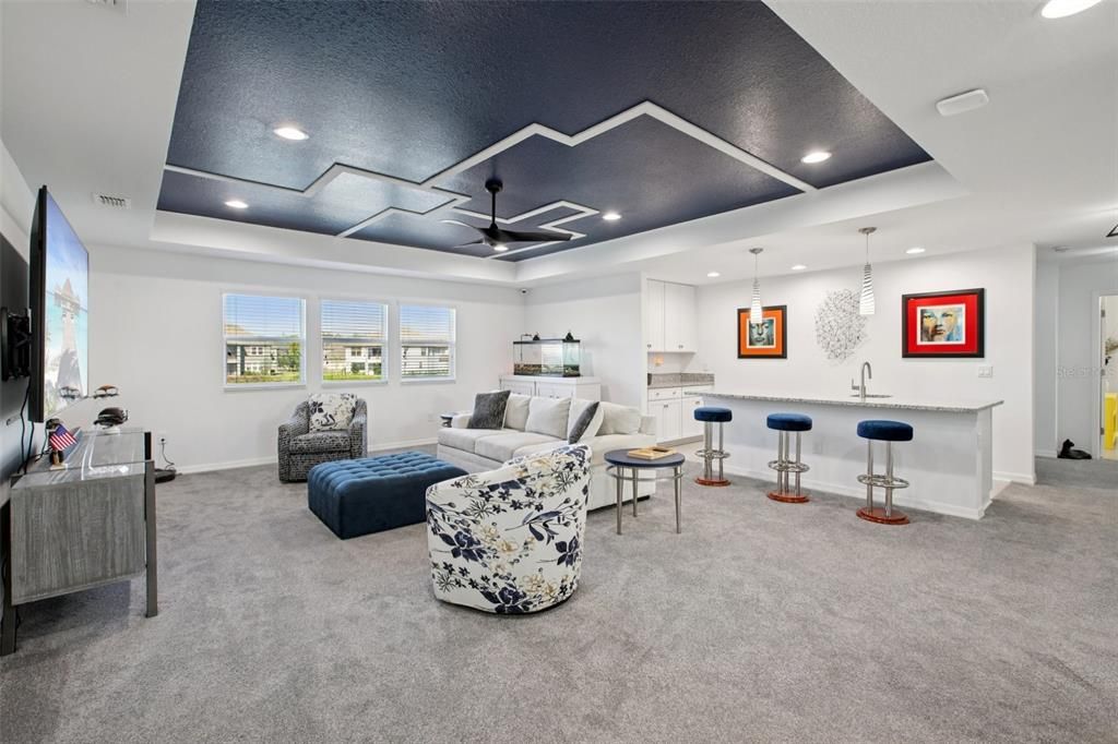 Interior, Living room, Pendant Lights, Recessed Lighting