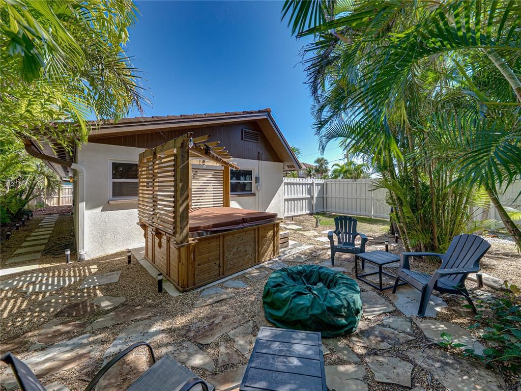 Backyard, Exterior, Hot Tub