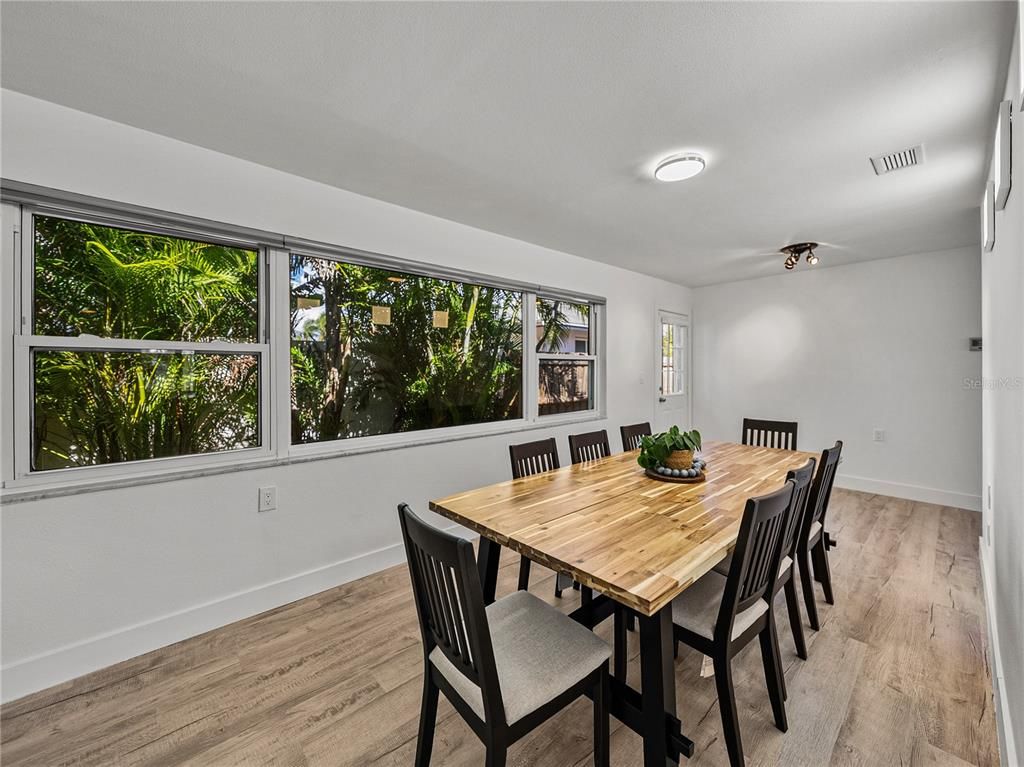 Dining room, Interior, Wood Texture Flooring