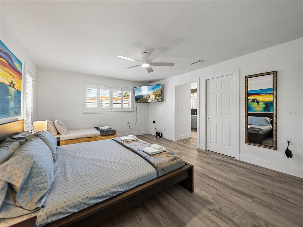 Bedroom, Interior, Wood Texture Flooring