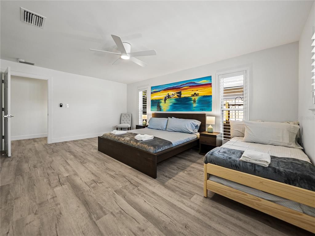 Bedroom, Interior, Wood Texture Flooring