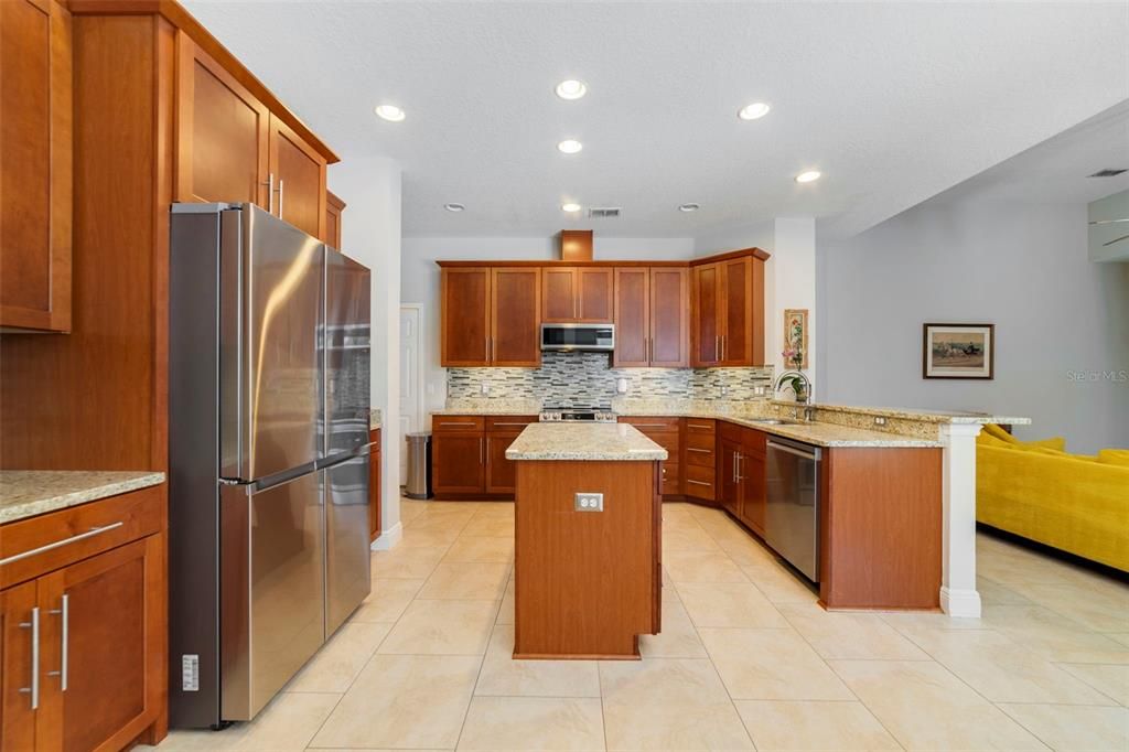 Interior, Kitchen, Recessed Lighting, Stainless Steel Appliances