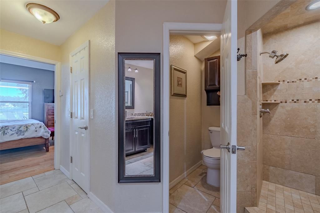 Bathroom, Bedroom, Interior, Recessed Lighting, Wood Texture Flooring