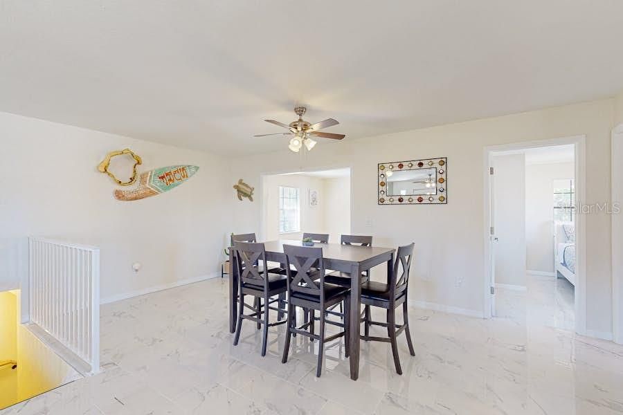 Dining room, Interior, Marble