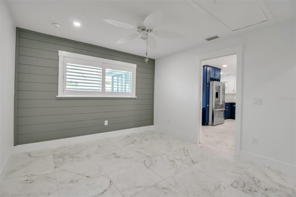 Empty room, Interior, Kitchen, Marble, Recessed Lighting