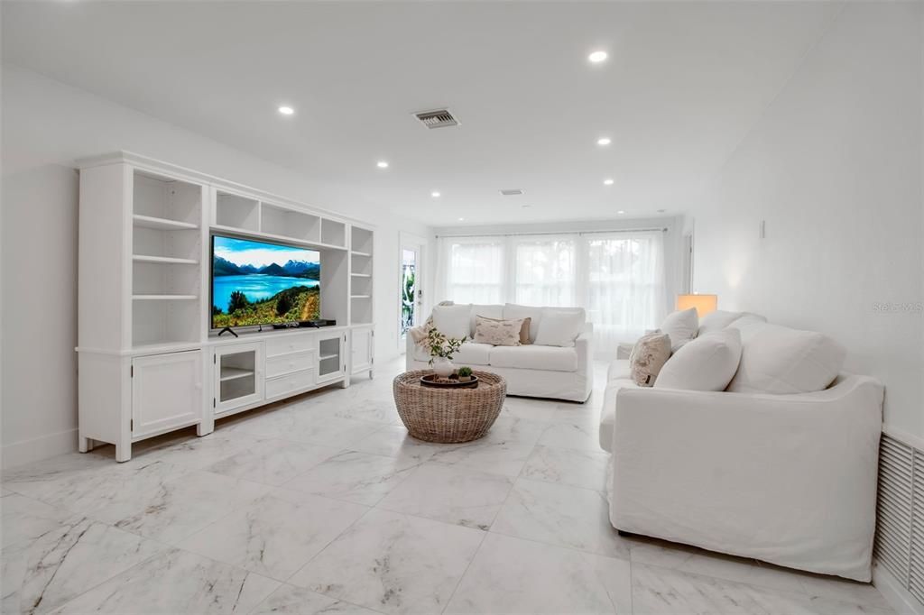 Interior, Living room, Marble, Recessed Lighting