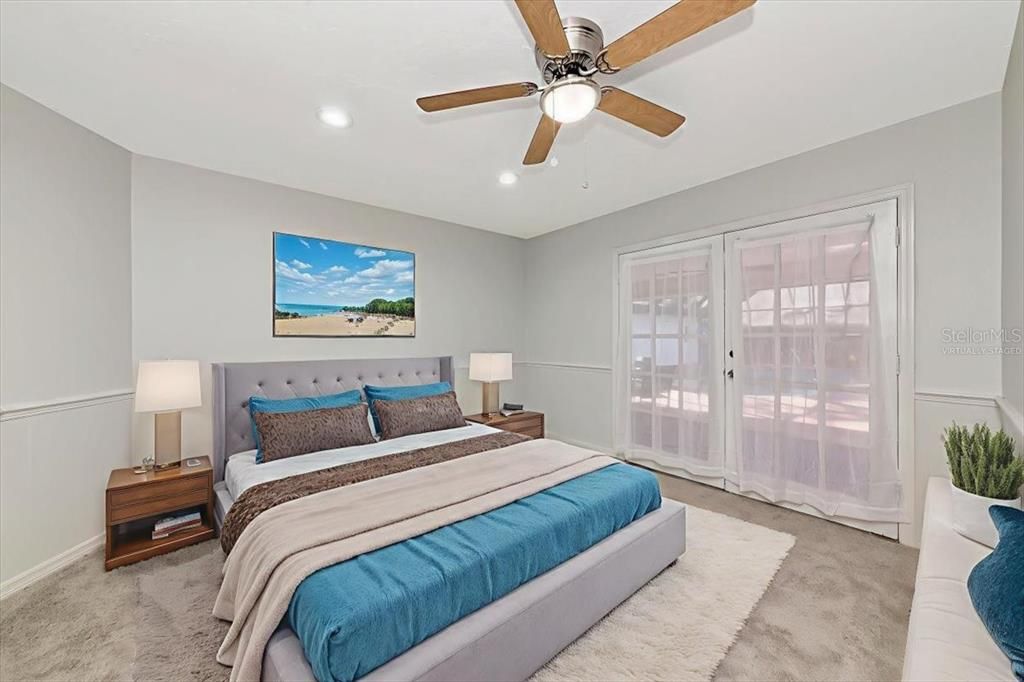 Bedroom, Interior, Recessed Lighting