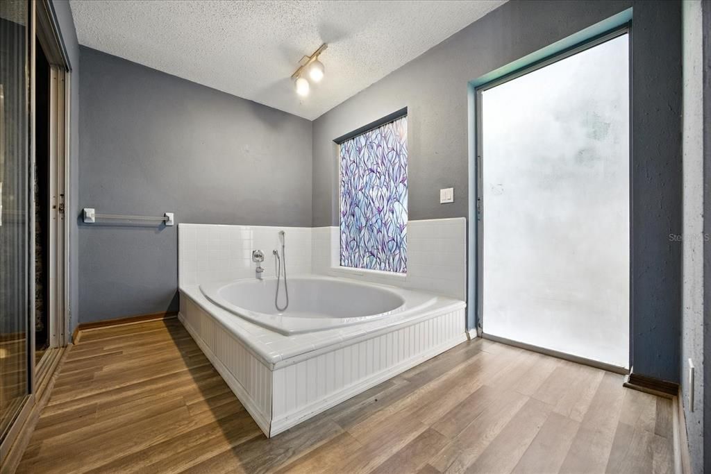 Bathroom, Interior, Wood Texture Flooring