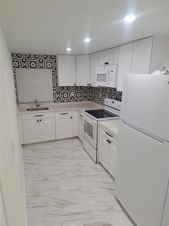 Interior, Kitchen, Marble, Recessed Lighting