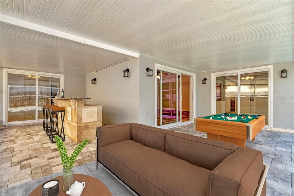 Billiard Table, Game Room, Interior, Living room