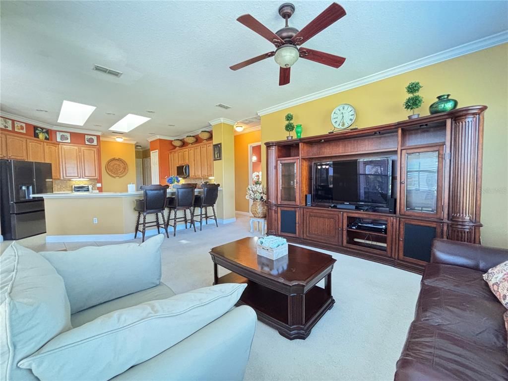 Interior, Kitchen, Living room, Recessed Lighting