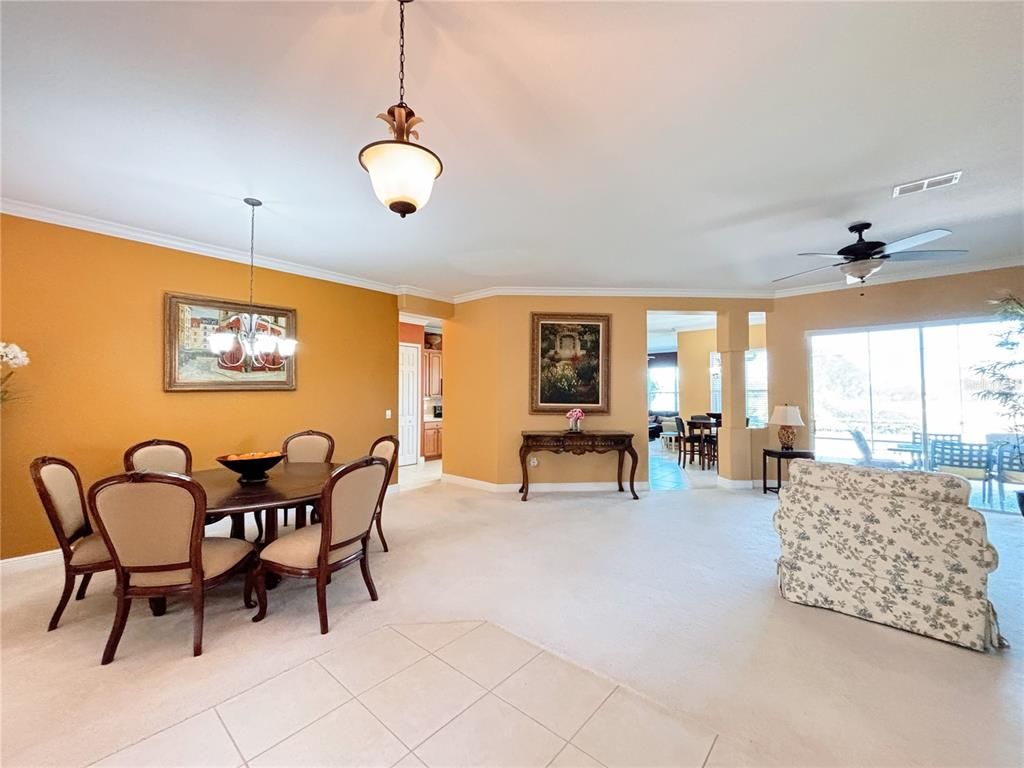 Dining room, Interior, Pendant Lights