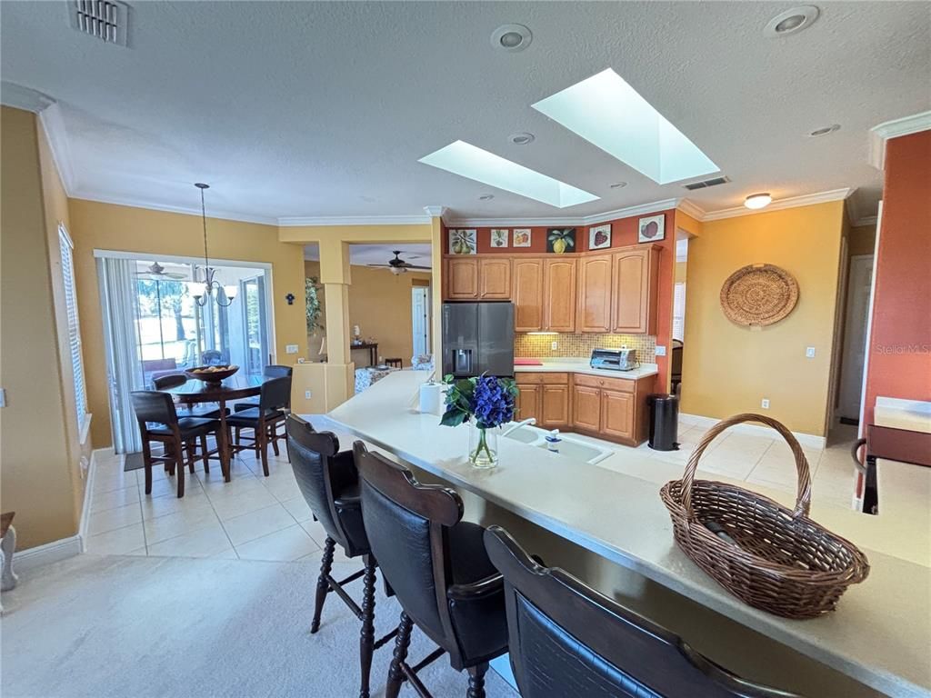 Dining room, Interior, Kitchen, Pendant Lights, Recessed Lighting