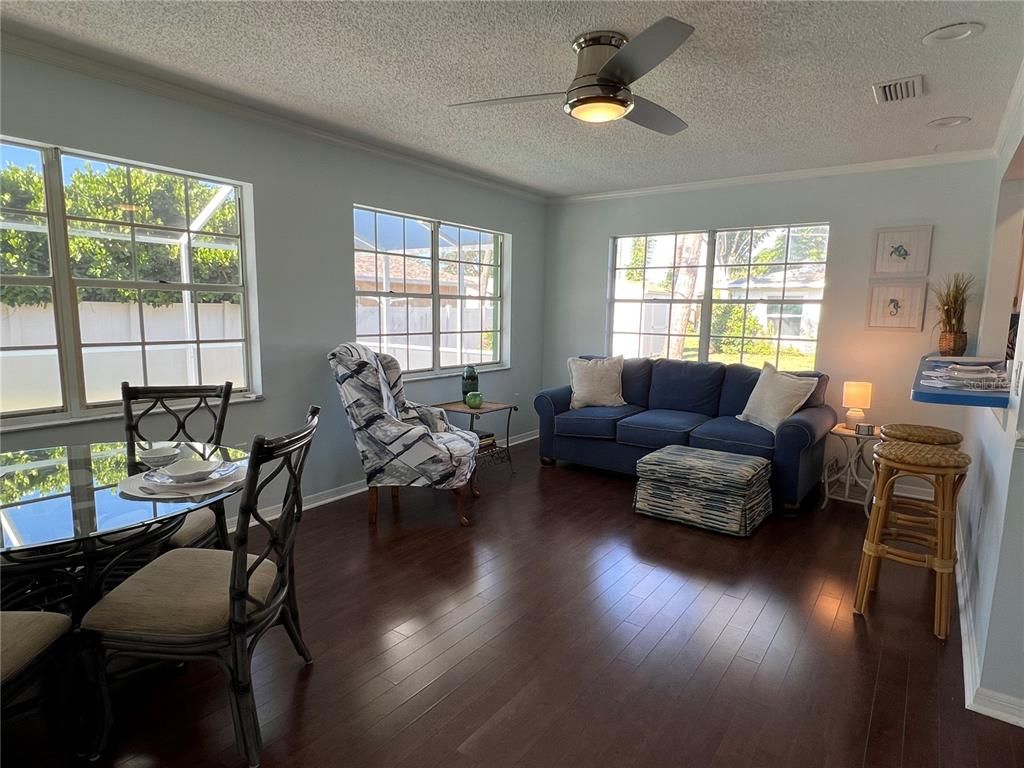 Dining room, Interior, Wood Texture Flooring