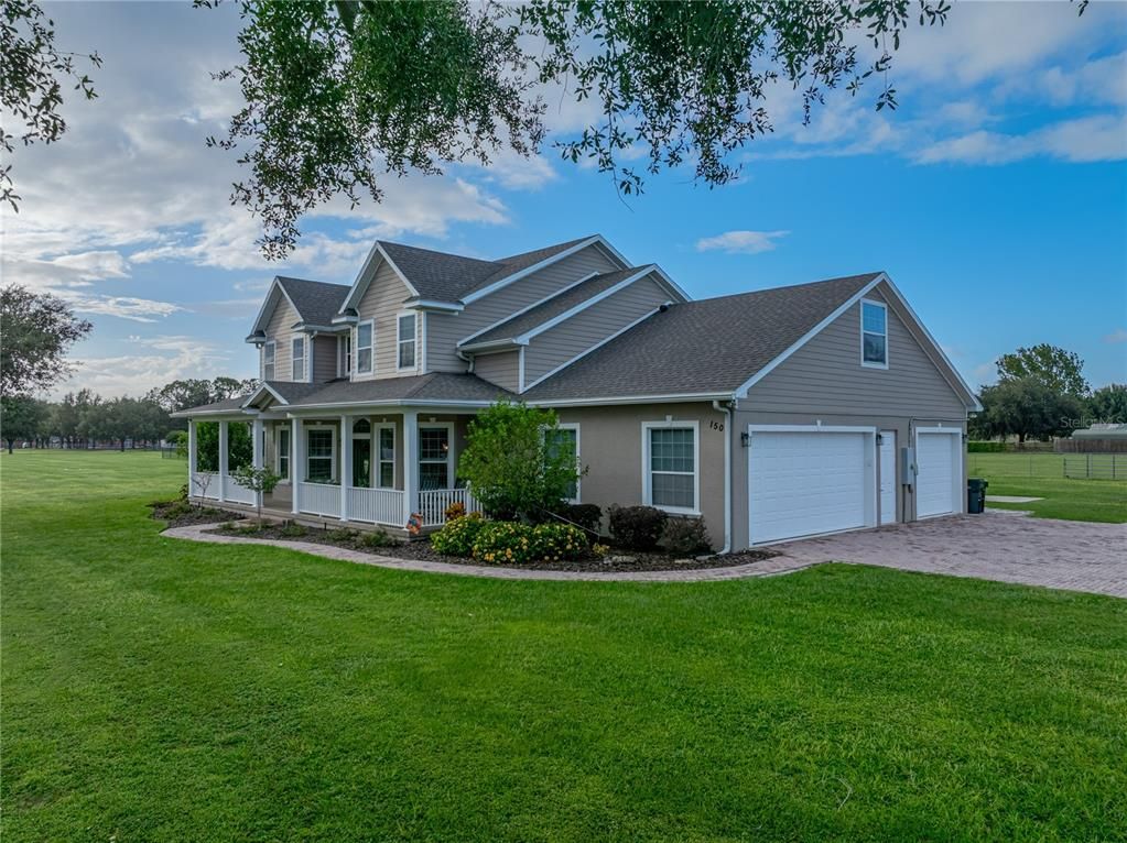 Attached, Backyard, Exterior, Facade, Farmhouse