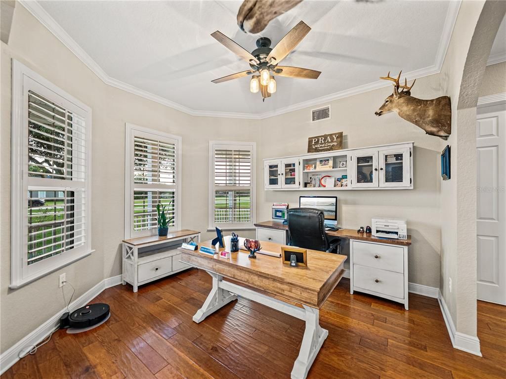 Home Office, Interior, Wood Texture Flooring