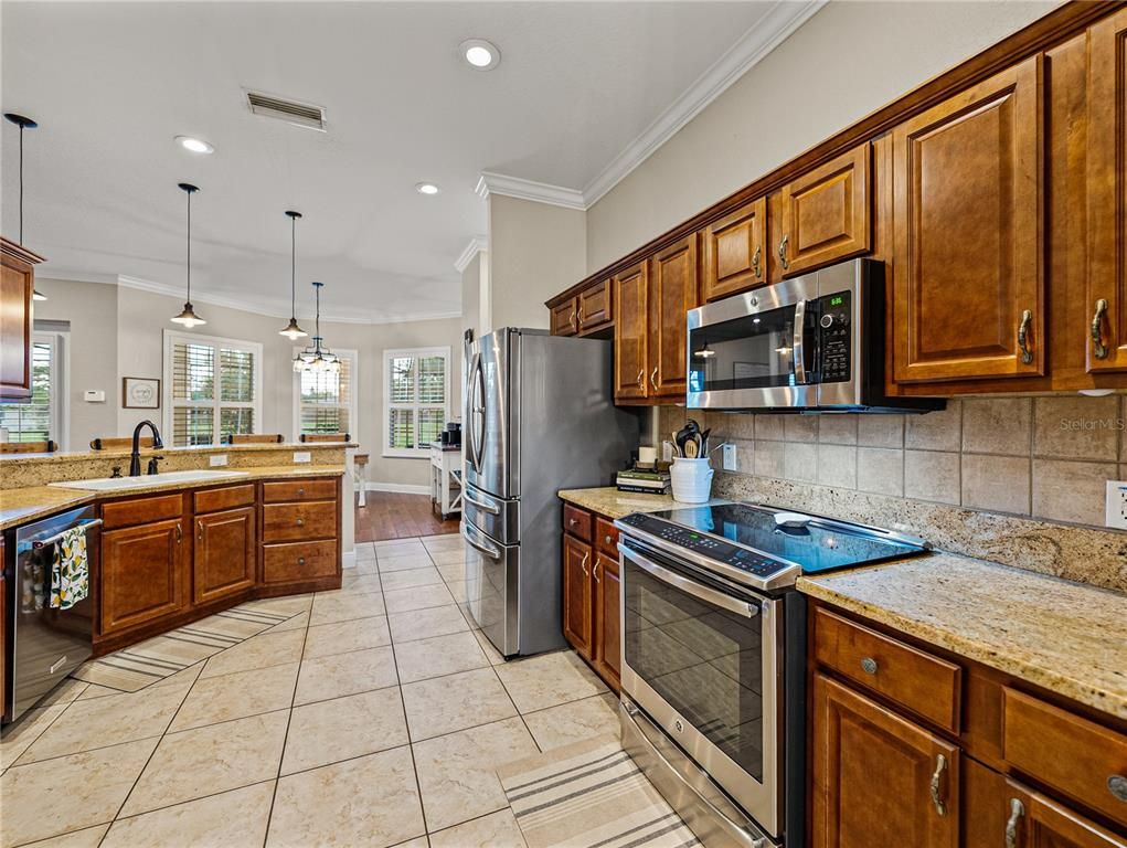 Interior, Kitchen, Pendant Lights, Recessed Lighting