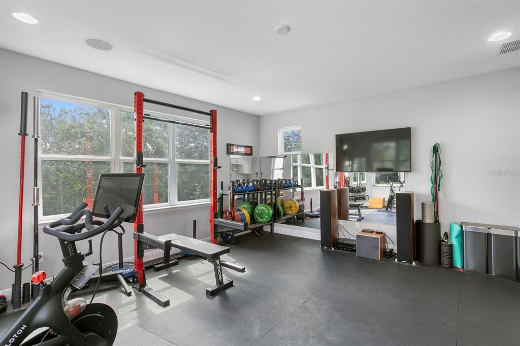 Fitness Equipment, Interior, Recessed Lighting