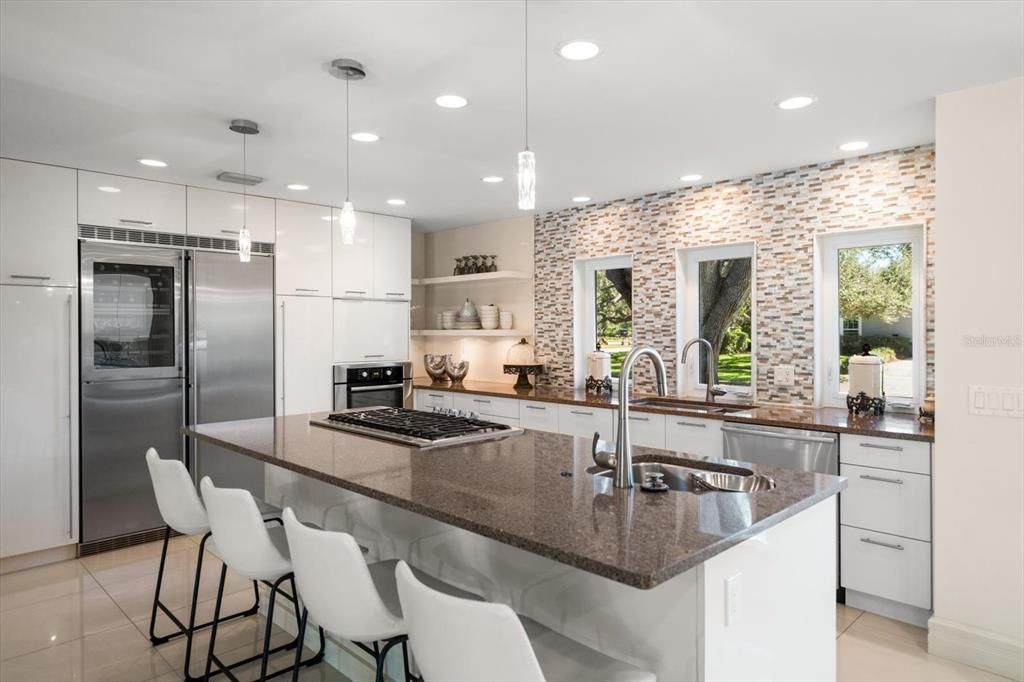 Interior, Kitchen, Pendant Lights, Recessed Lighting, Stainless Steel Appliances