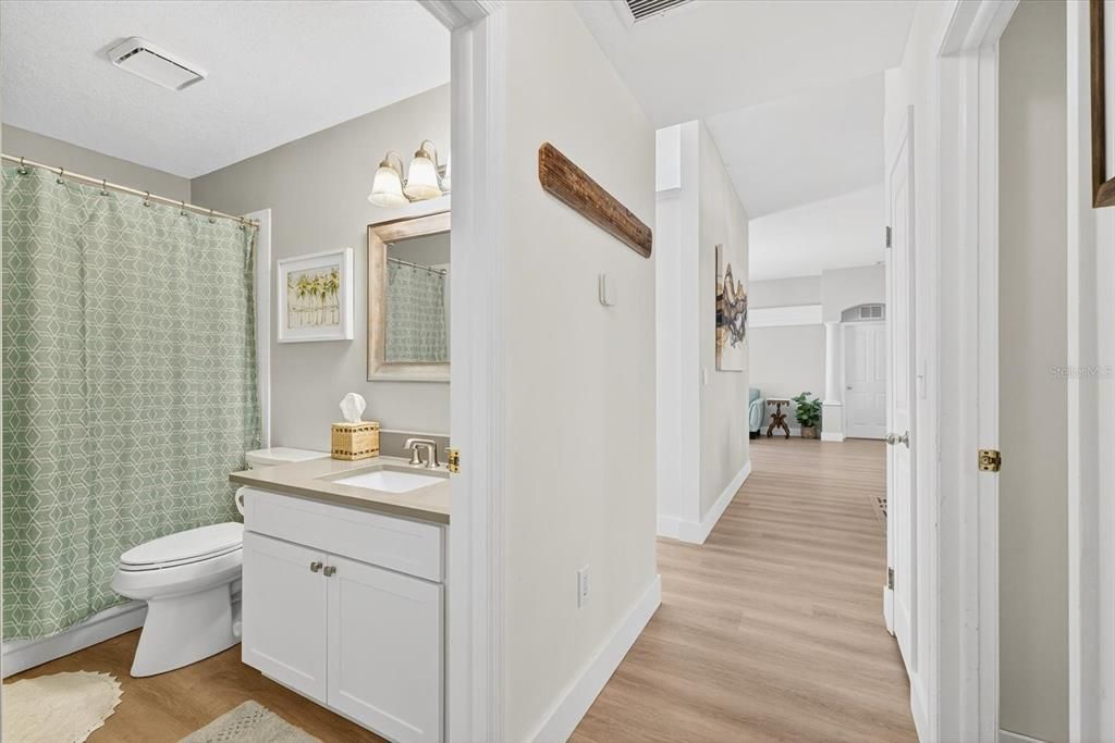 Bathroom, Interior, Wood Texture Flooring